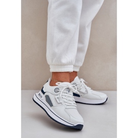 Sneaker Sneaker Sneaker Big Star NN274A103 Hi-Poly System White and Navy Blue bianca 2