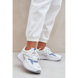 Scarpe sportive femminili Big Star NN274A094 Sistema Hi-Poly Sistema blu bianco 2