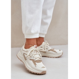 Scarpe sportive femminili Big Star NN274A096 Sistema beige hi-poli 2