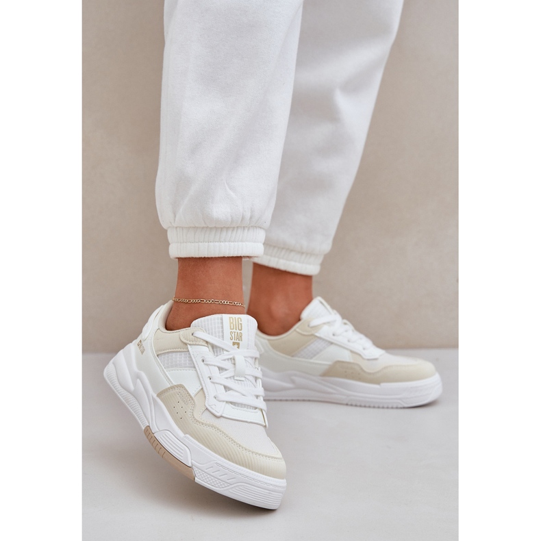 Sneaker sulla piattaforma OO274A155 Big Star bianco 2