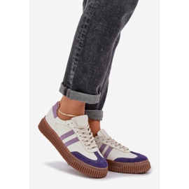 Zazoo N1068S6 Sneaker da donna in pelle bassa sulla piattaforma bianca 1