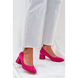 Pompe ecologiche sul pilastro fucsia rosa 2