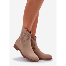 S.Barski Tacchi piatti aperti beige 1