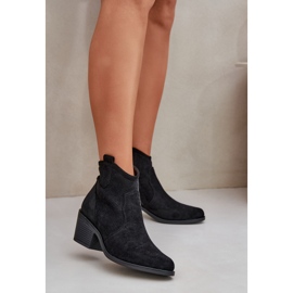 Stivali da cowboy per Eco Suede Oliazowe S.Barski Hy51-061 Black nero 2