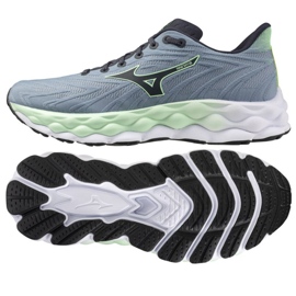 Scarpe da corsa mizuno wave sky 8 j1gc240251 grigio 1