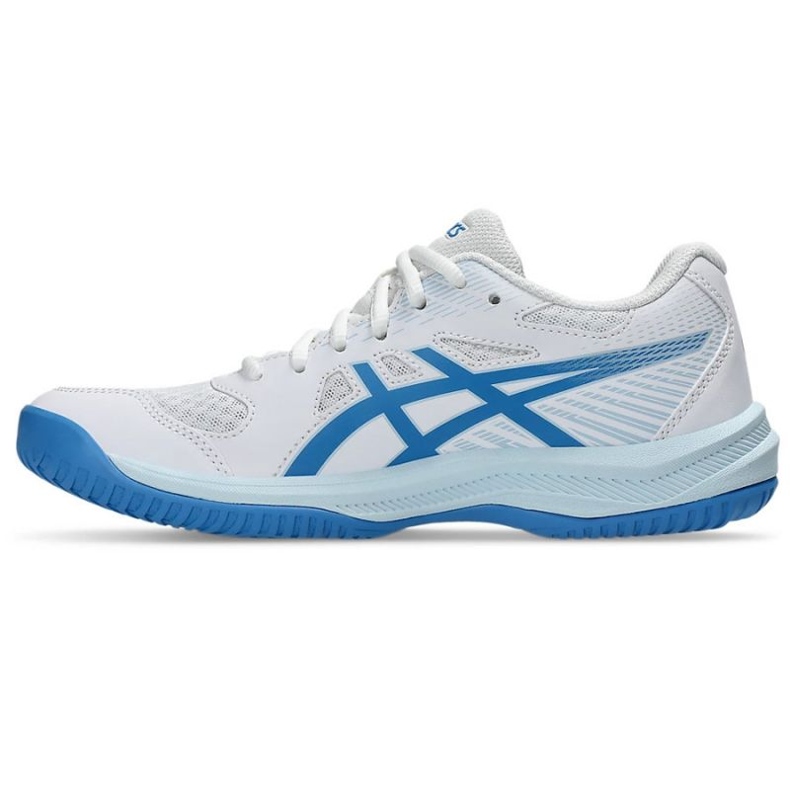 Asics upcurt 6 1072a107 101 scarpe da pallavolo bianca 1