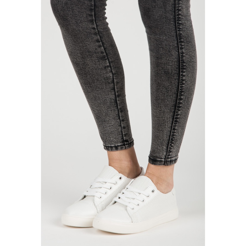 Sneakers traforate bianco 1