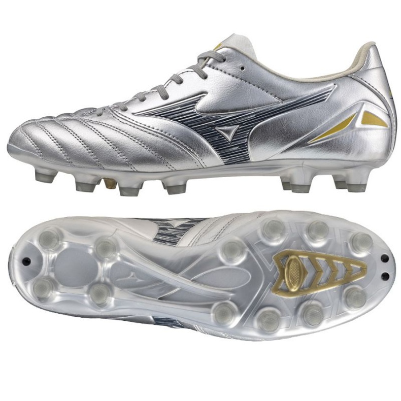 Mizuno Morelia Neo IV Pro Mg P1GA253404 SCARPE DI CALCIO argento 1
