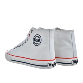 Sneaker Women's High Shoes Big Star NN274660 White bianca 2