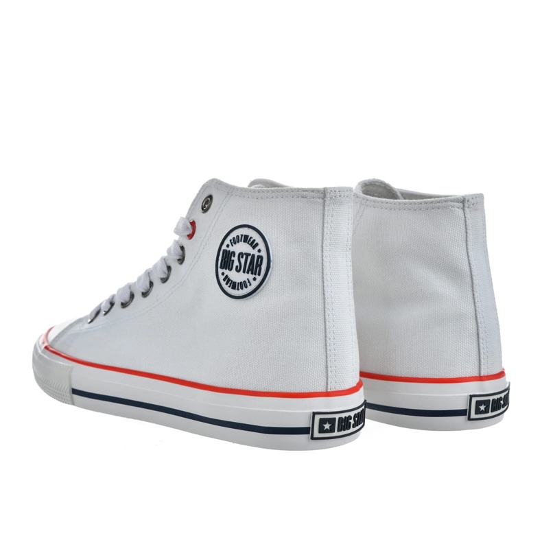 Sneaker Women's High Shoes Big Star NN274660 White bianca 2
