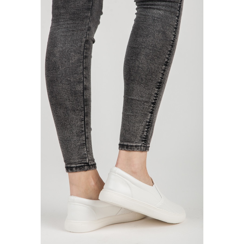 Slipon traforati bianco 1