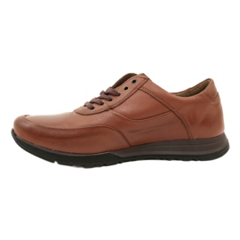 Olivier Scarpe casual da uomo in pelle 902KNT marrone 3
