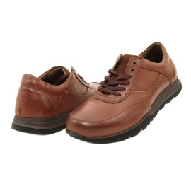 Olivier Scarpe casual da uomo in pelle 902KNT marrone 6