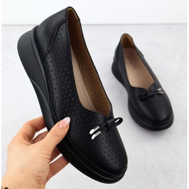 Scarpe sulla piattaforma Openwork Black Vinceza 7896 nero 1