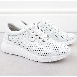 Vinceza 79532 Scarpe sportive openwork bianca 2