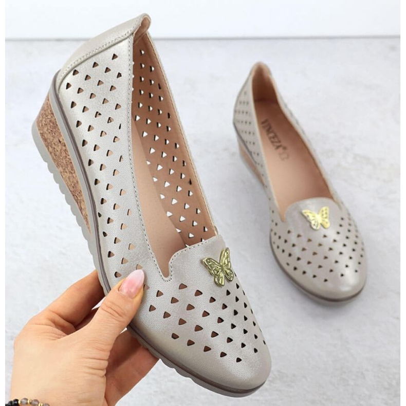 Vinceza Scarpe aperte a Vincez 58472 Jan359 d'oro 1