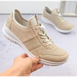 Rieker L3254-62 BEIGE SPORTS SCARPE 1