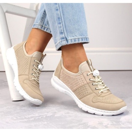 Rieker L3254-62 BEIGE SPORTS SCARPE 2