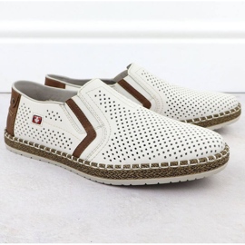 Rieker B5297-80 scarpe aperte bianche bianca 1