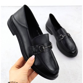 Scarpe Moccasin con una decorazione Vinceza 18107 nero 1