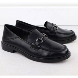Scarpe Moccasin con una decorazione Vinceza 18107 nero 2