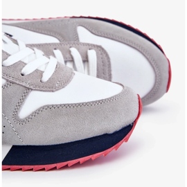 Scarpe sportive da uomo Memory Foam Big Star LL174160 White con grigio bianca 1