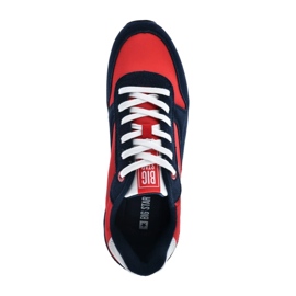 Scarpe sportive da uomo Memory Foam Big Star LL174161 Red con blu navy rosso 2