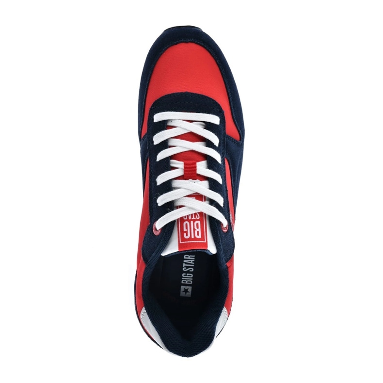 Scarpe sportive da uomo Memory Foam Big Star LL174161 Red con blu navy rosso 2