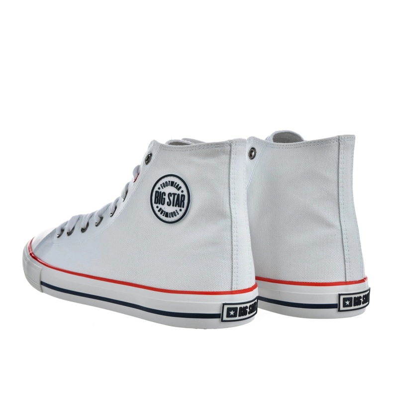 Big Star Scarpe da uomo con sneaker alte grandi stelle nn174305 bianco 2