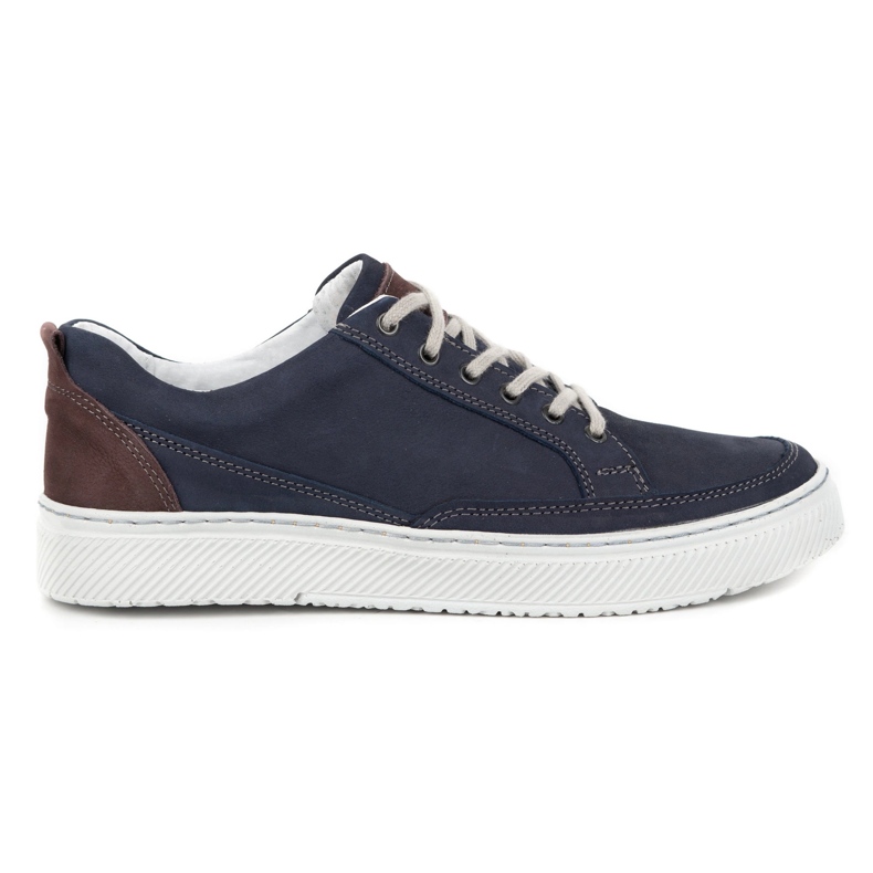Olivier Scarpe Sneakers Uomo in Pelle 950MA blu navy 2