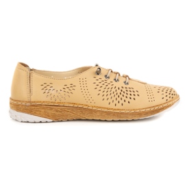 WASAK Scarpa da donna in pelle traforata 0626W safari beige 1