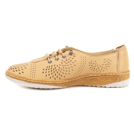 WASAK Scarpa da donna in pelle traforata 0626W safari beige 2