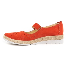 WASAK Scarpa da donna in pelle con velcro 0650W rosso 2
