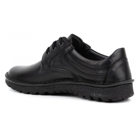 Kampol Scarpe classiche da uomo 15KAM, in pelle nera nero 1