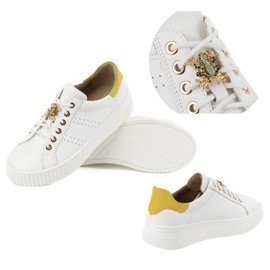 Olivier Sneakers in pelle da donna 1279 bianchi bianco 1