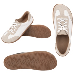 Scarpe a piedi nudi in pelle minimalista wasak 0744w bianco 1