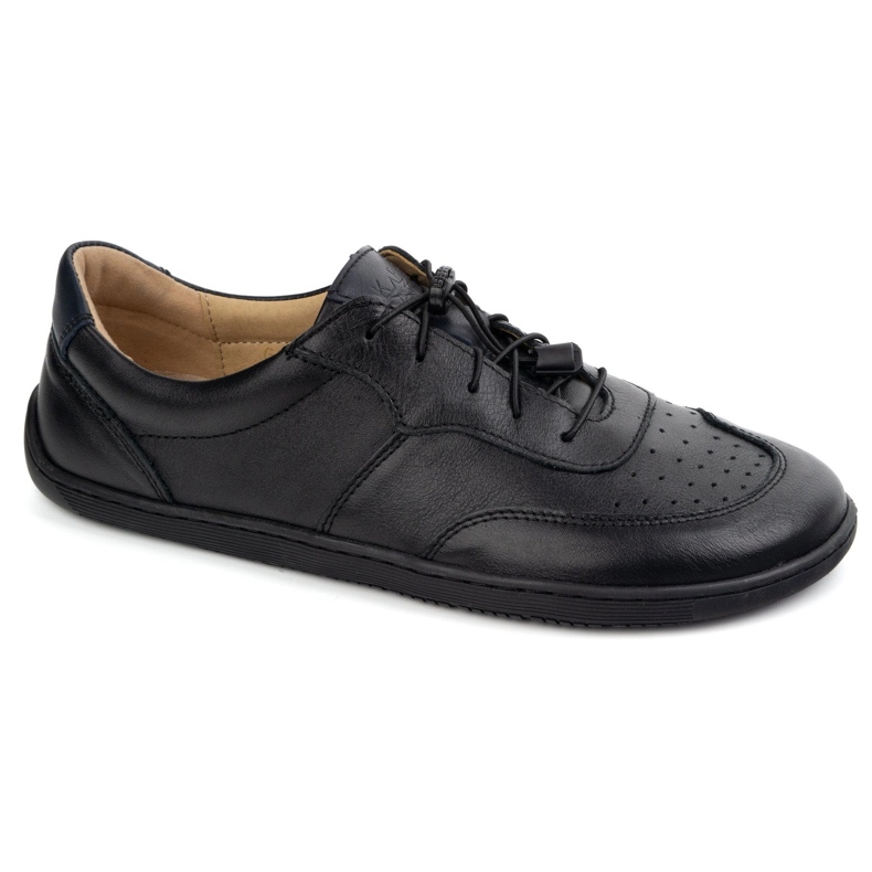 Kampol Scarpe in pelle minimalista a piedi nudi 500/15 nero 1