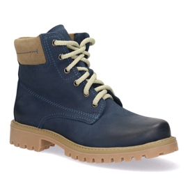Polbut Scarpe in pelle da donna blu navy femminile 5-0739-028 1