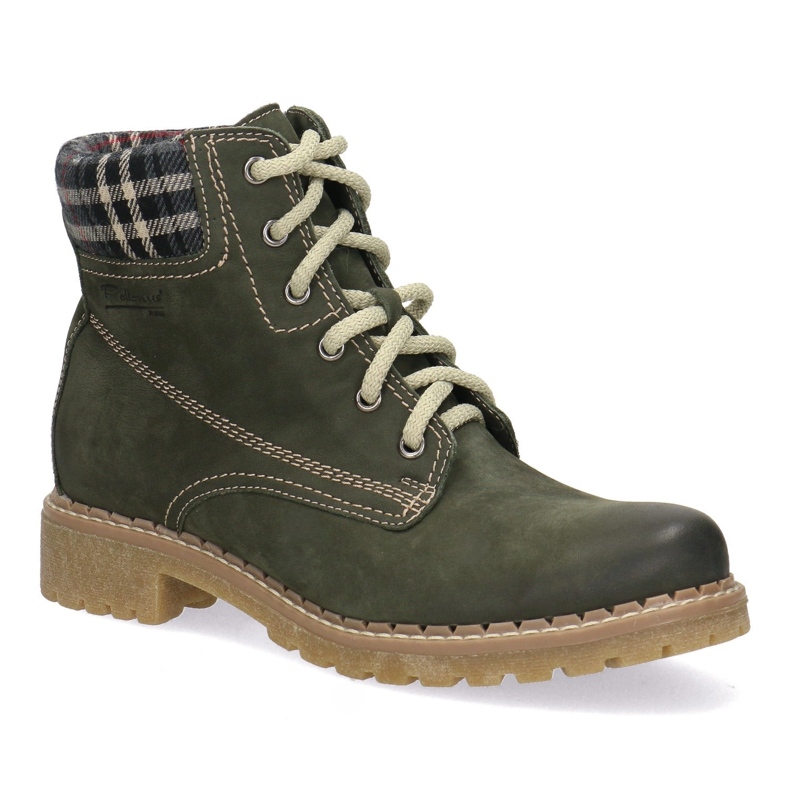 Polbut Stivali da donna in pelle solida Pollonus Green 5-0739-007 verde 1