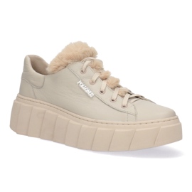 Scarpe in pelle da donna Pollonus Vanilla Verona 5-1616-001 beige 1