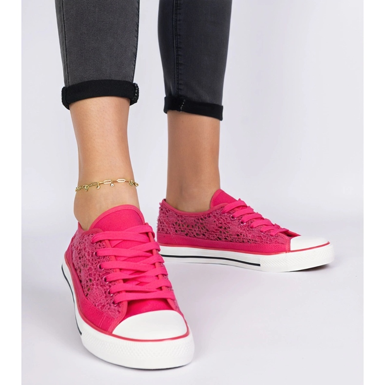 Sneaker Openwork Pink Women's Openwork rosa 1