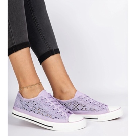 Violet Openwork Women's Sneaker viola 1