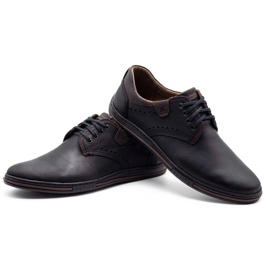 Polbut Scarpe da uomo in pelle casual 402 nero 4
