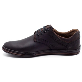 Polbut Scarpe da uomo in pelle casual 402 nero 1