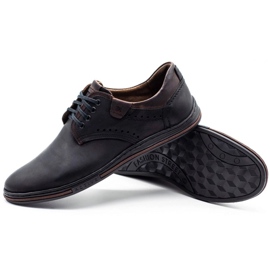 Polbut Scarpe da uomo in pelle casual 402 nero 3