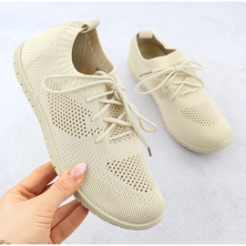 Scarpe sportive da donna Openwork Beige News 1020 1