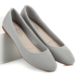 Ballerine in tessuto grigio 1
