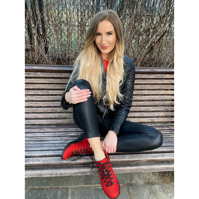 ButBal Scarpe da trekking da donna 674BB rosse rosso 2