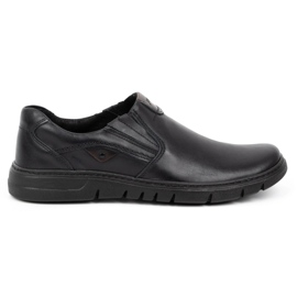Joker Slip-on uomo in pelle 507J grana nera nero 1
