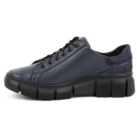 WASAK Scarpe da donna sneakers in pelle 0663W blu navy 2